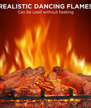 (Open) Eternal Flame EF23-LG Electric Fireplace Logs