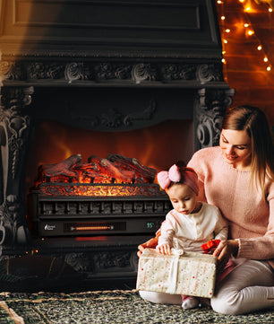 (Open Box) Eternal Flame EF26-LG Smart Electric Fireplace Logs, WiFi Enabled
