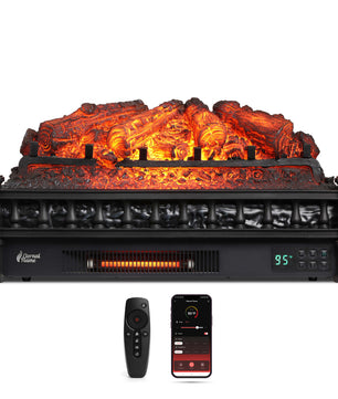 Eternal Flame EF26-PB Smart Electric Fireplace Logs, WiFi Enabled