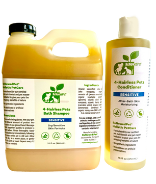 4-HAIRLESS PETS SENSITIVE SHAMPOO & CONDITIONER
