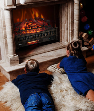 (Open Box) Eternal Flame EF26-LG Smart Electric Fireplace Logs, WiFi Enabled