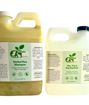 FLEA-X KIT: Flea Shampoo, Flea Tick Bug Repellent