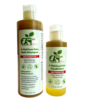 4-HAIRLESS PETS RESTORATIVE SHAMPOO & CONDITIONER