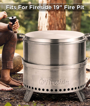 Fireside Pluto R19 Stainless Steel Fire Pit Lid