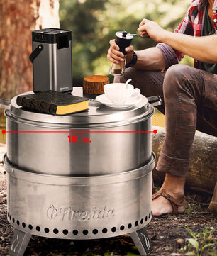 Fireside Pluto R19 Stainless Steel Fire Pit Lid