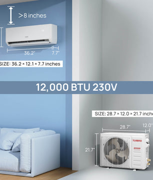 Greenland 12,000 BTU WiFi Ductless Mini Split AC with Heat Pump (R454B)