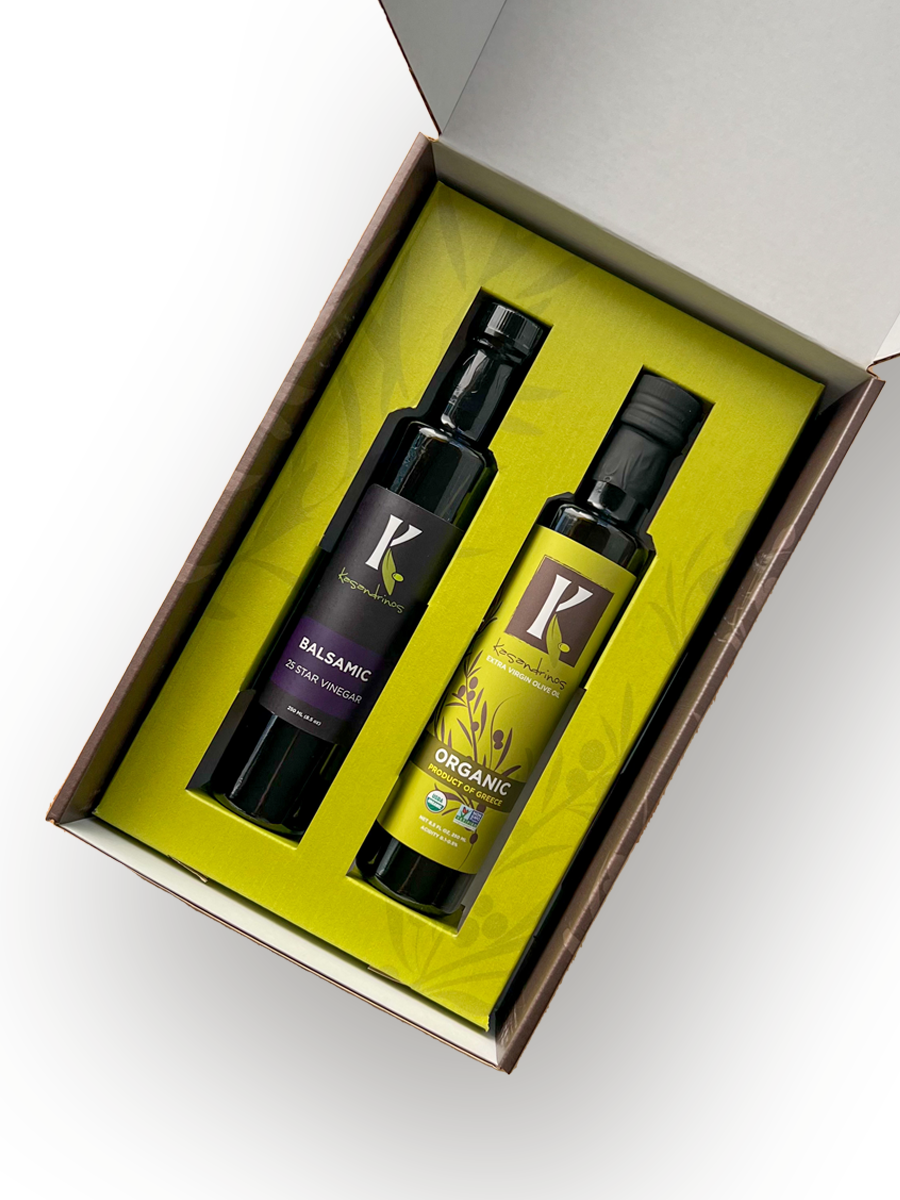 Gift Box - Organic EVOO & Vinegar