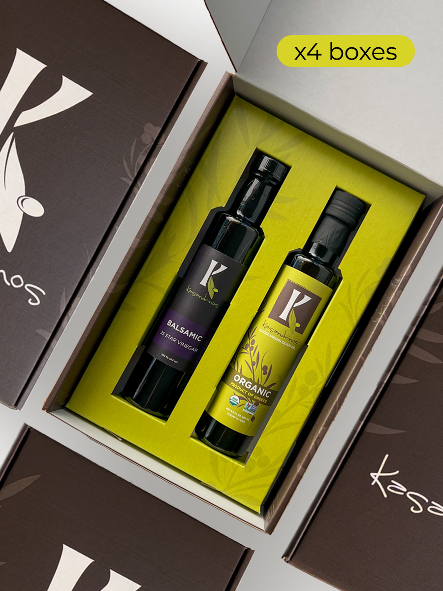 Gift Box - Organic EVOO & Vinegar