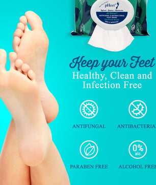 pHeet® Antifungal & Antibacterial Foot Wipes
