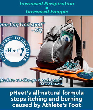 pHeet® Antifungal & Antibacterial Foot Wipes