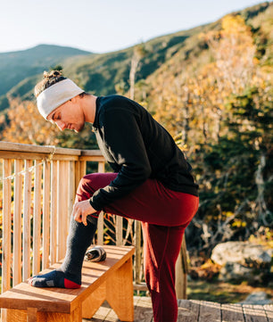 Lightweight - Over the Calf Wool Socks Mountain Heritage
