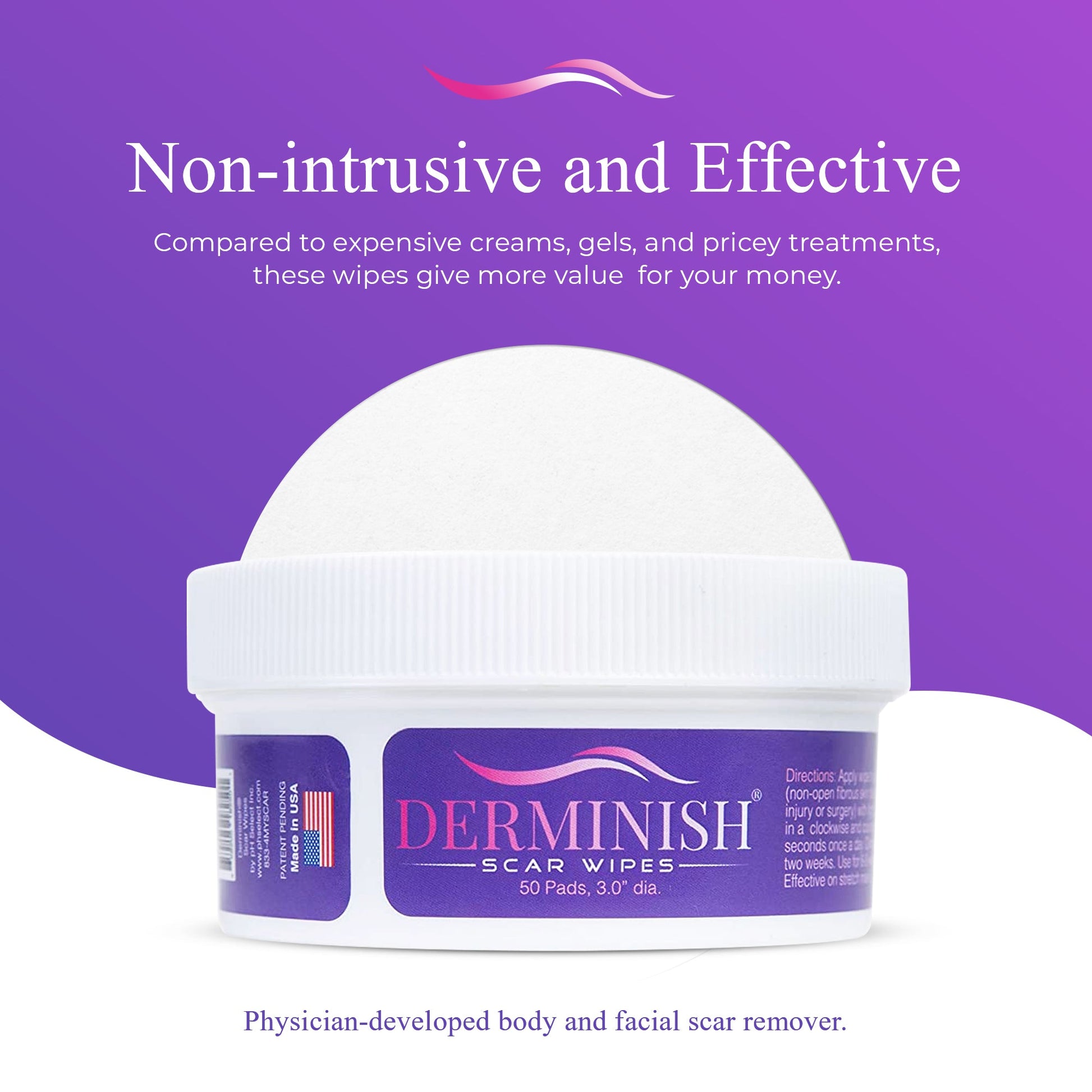Derminish® Scar Wipes