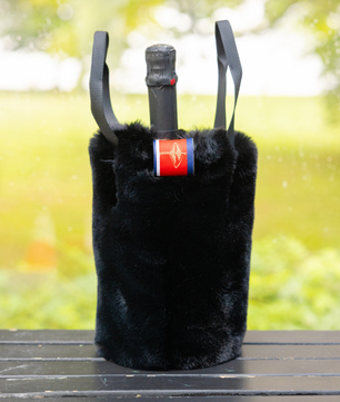 Faux Fur Wine Tote