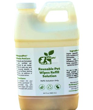 4-ALL PETS REUSABLE PET WIPES*Solution ONLY*