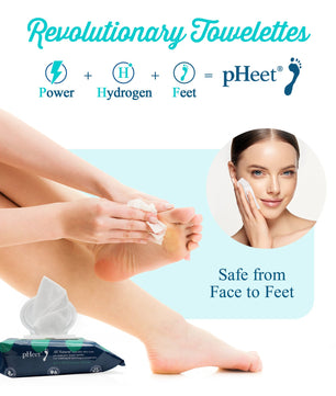 pHeet® Antifungal & Antibacterial Foot Wipes