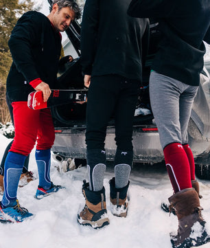 Light Cushion - Over The Calf Wool Snowboard Socks Mountain Heritage Elite