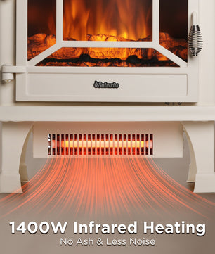Suburbs TS20-SD Electric Fireplace Stove Heater with Sound