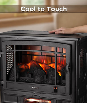 Suburbs TS25 Smart Electric Fireplace Stove Heater, WiFi Enabled