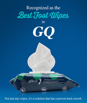 pHeet® Antifungal & Antibacterial Foot Wipes