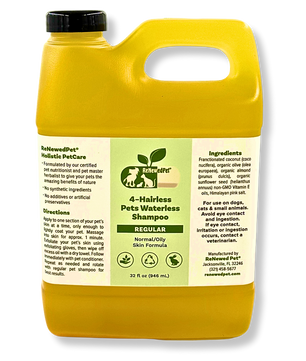 4-HAIRLESS PETS REGULAR WATERLESS SHAMPOO