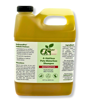 4-HAIRLESS PETS RESTORATIVE WATERLESS SHAMPOO