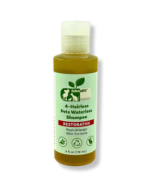 4-HAIRLESS PETS RESTORATIVE WATERLESS SHAMPOO