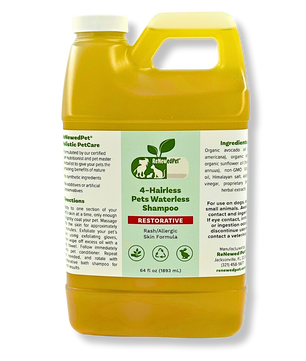 4-HAIRLESS PETS RESTORATIVE WATERLESS SHAMPOO