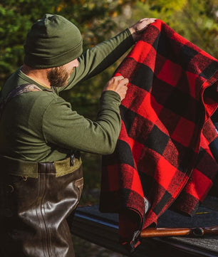 Camp Throw Blanket White Mountain Woolen