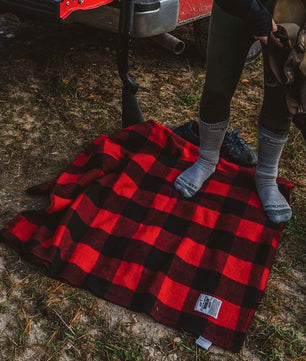 Camp Throw Blanket White Mountain Woolen