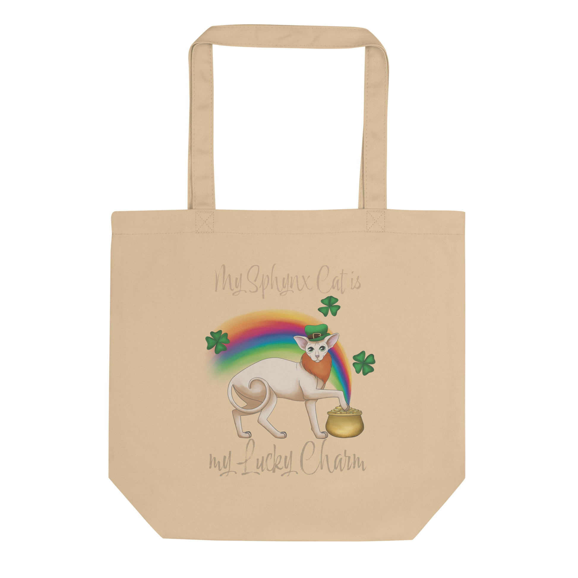 "MY SPHYNX IS MY LUCKY CHARM" ECO TOTE