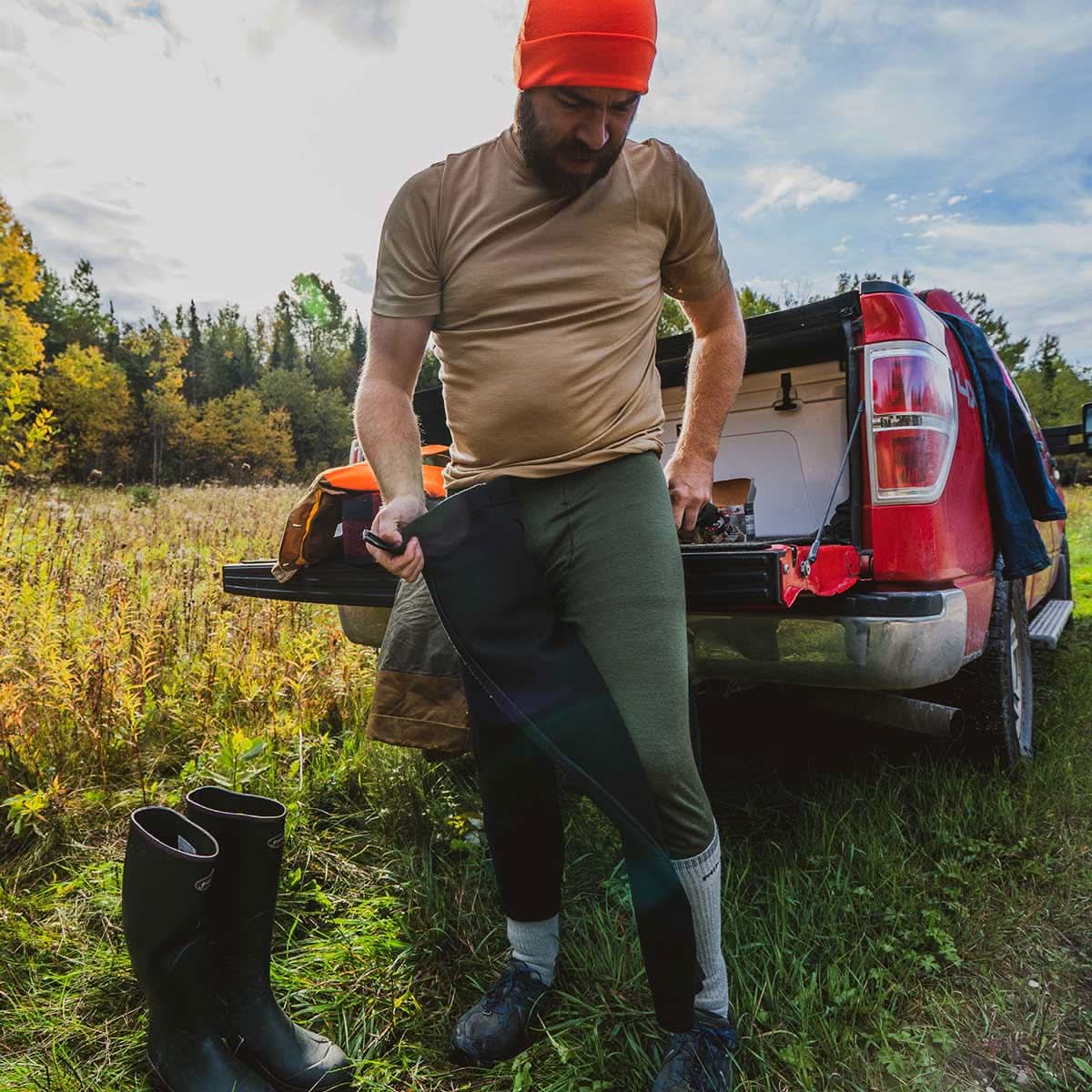 Heavyweight - Chugach Men's Zip-Off 3/4 Bottoms 100% Merino Wool