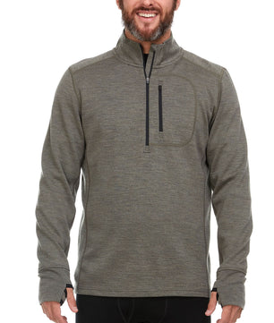 Heavyweight - Men's Wool 1/4 Zip Wilderness