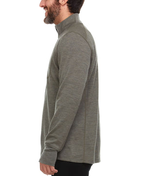 Heavyweight - Men's Wool 1/4 Zip Wilderness