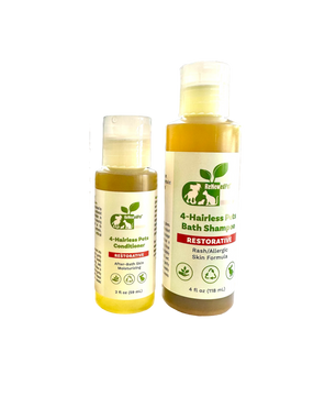 4-HAIRLESS PETS RESTORATIVE SHAMPOO & CONDITIONER