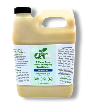 4-FURRY PETS 2-IN-1 *SENSITIVE SHAMPOO + CONDITIONER
