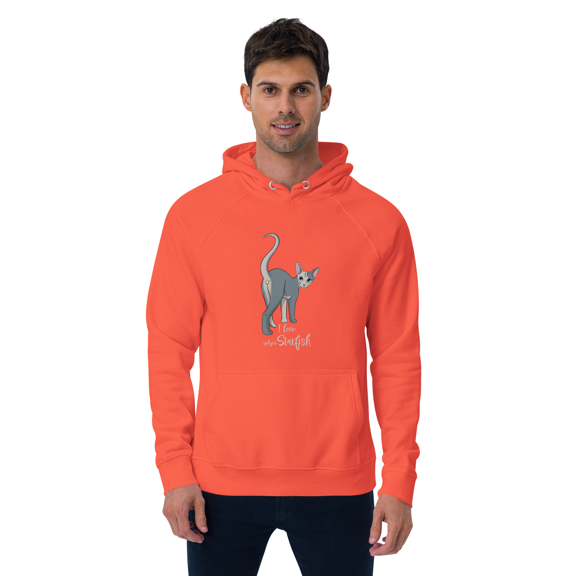 "I LOVE SPHYNX STARFISH" UNISEX ECO HOODIE