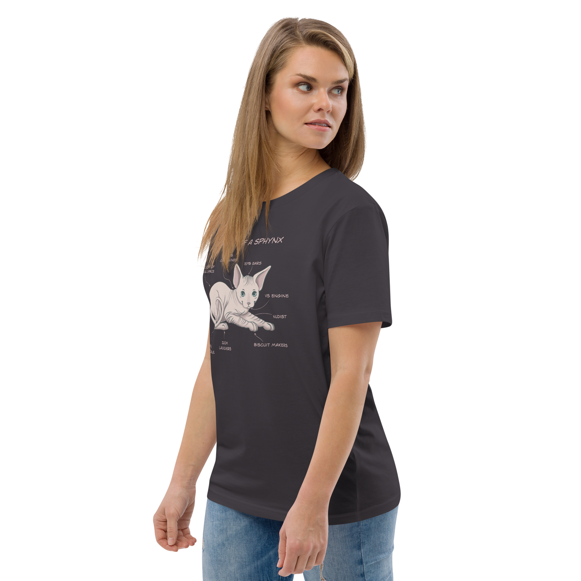 "ANATOMY OF A SPHYNX" UNISEX ORGANIC TEE