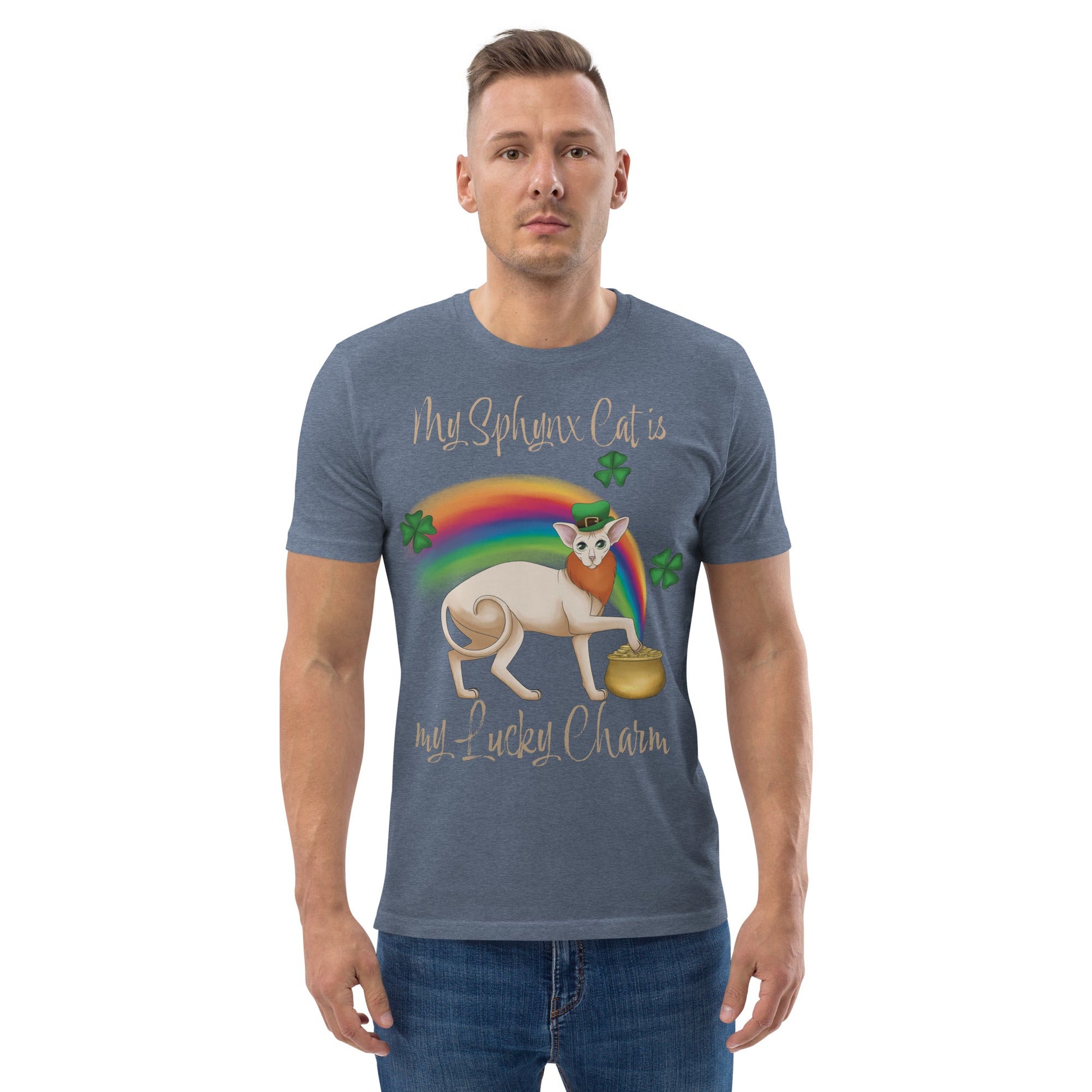 "MY SPHYNX IS MY LUCKY CHARM" UNISEX ECO TEE