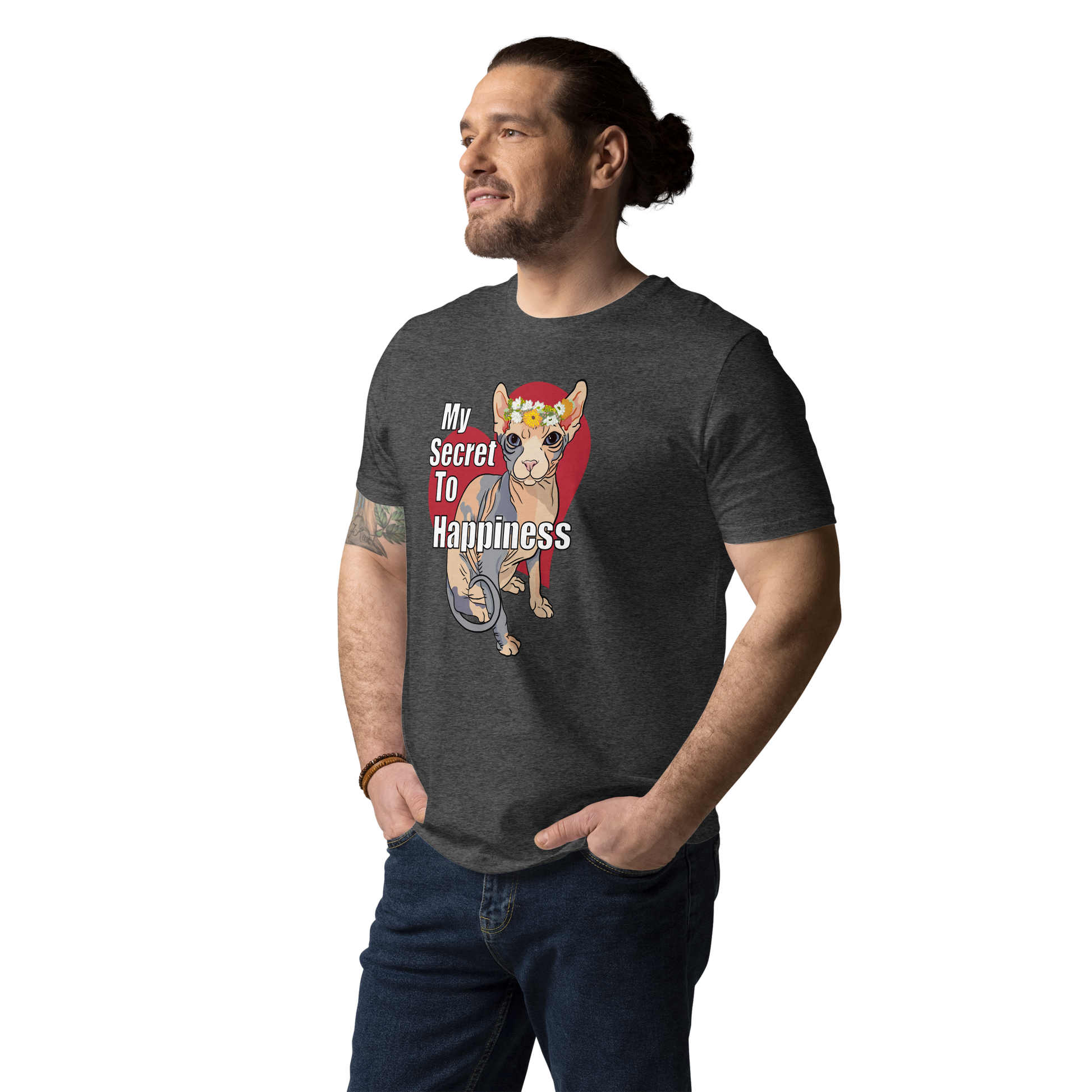 "MY SECRET TO HAPPINESS" UNISEX ECO TEE