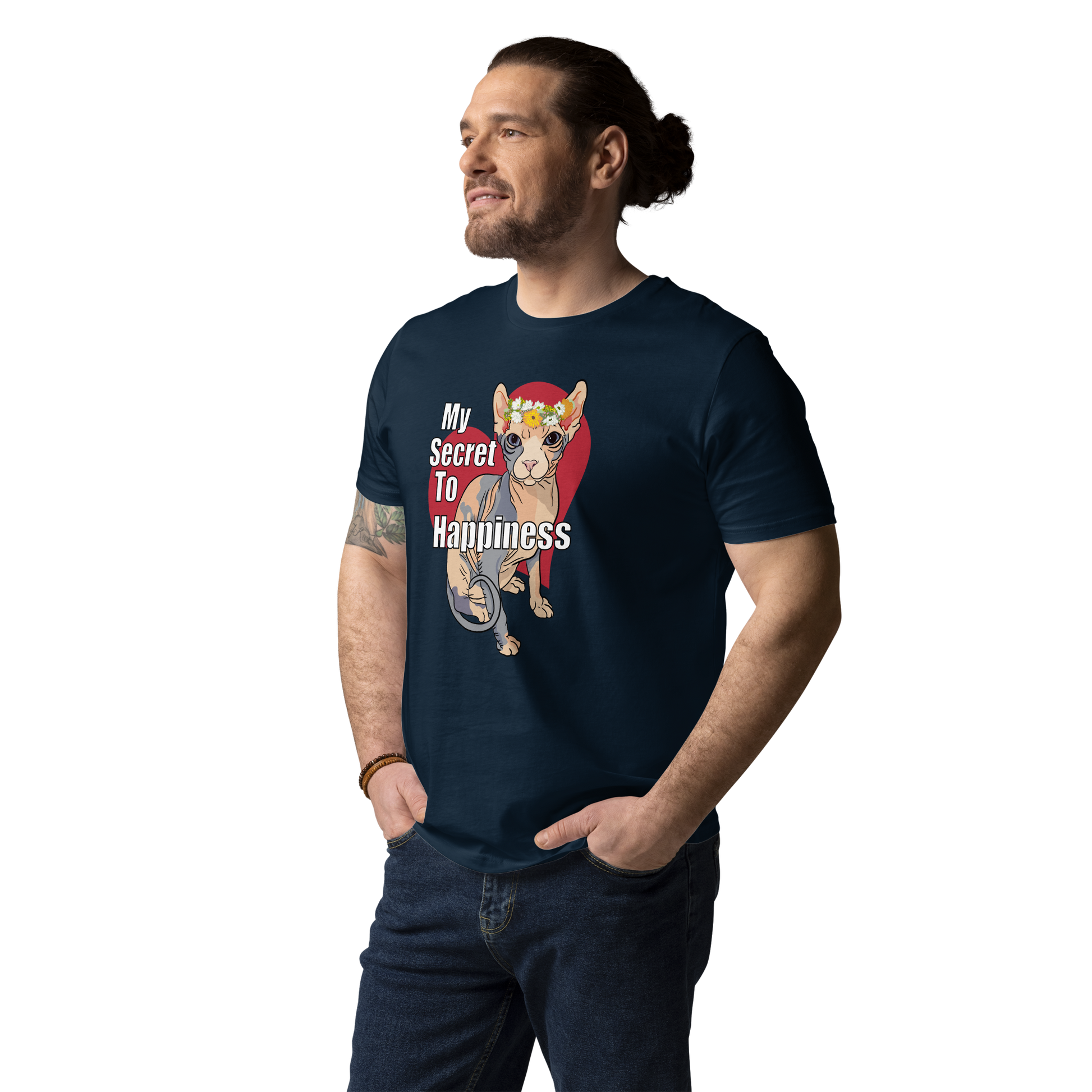 "MY SECRET TO HAPPINESS" UNISEX ECO TEE