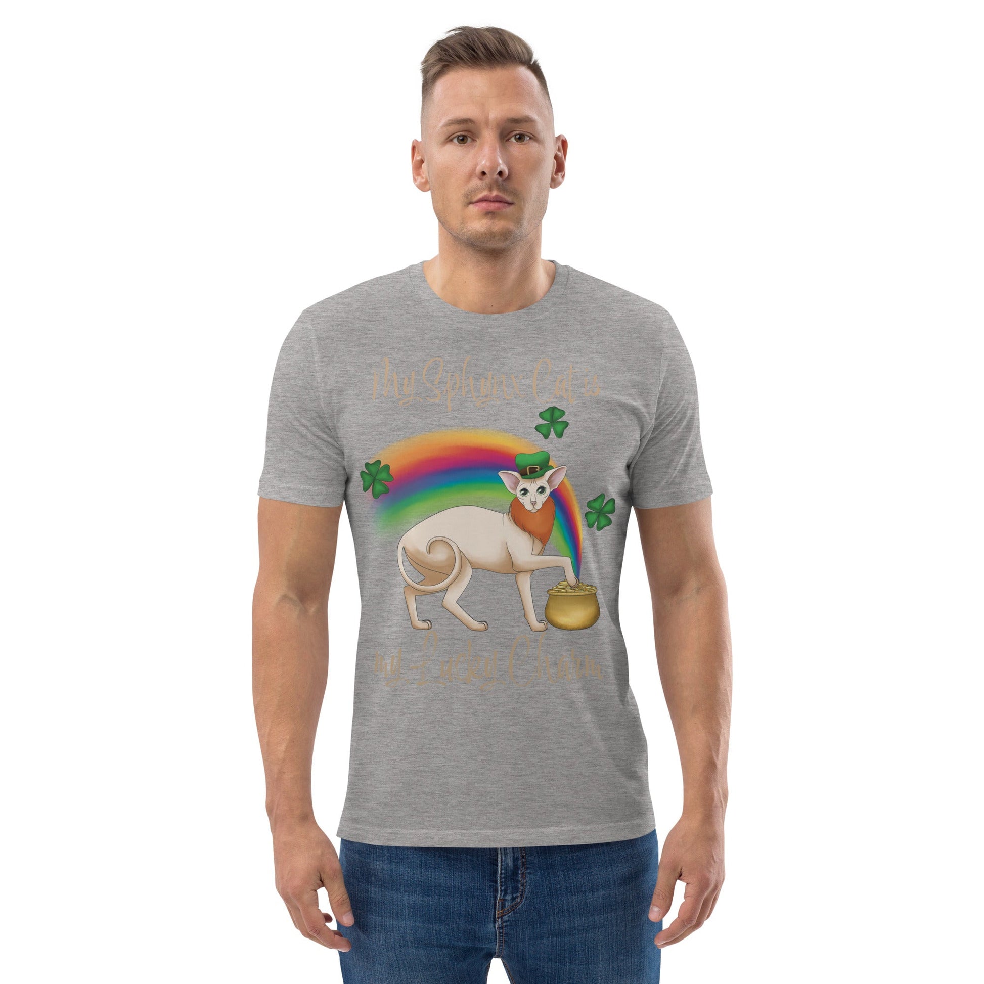"MY SPHYNX IS MY LUCKY CHARM" UNISEX ECO TEE