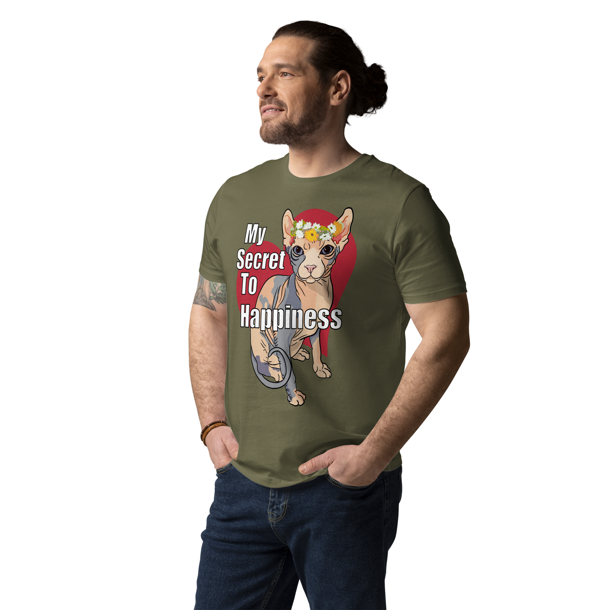 "MY SECRET TO HAPPINESS" UNISEX ECO TEE