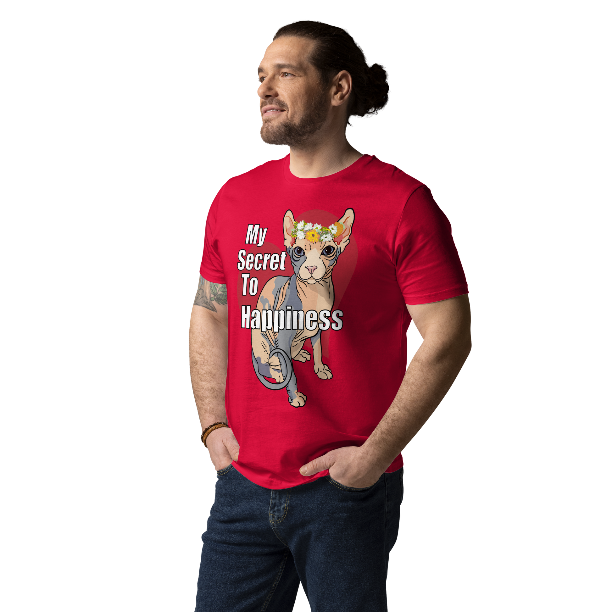 "MY SECRET TO HAPPINESS" UNISEX ECO TEE