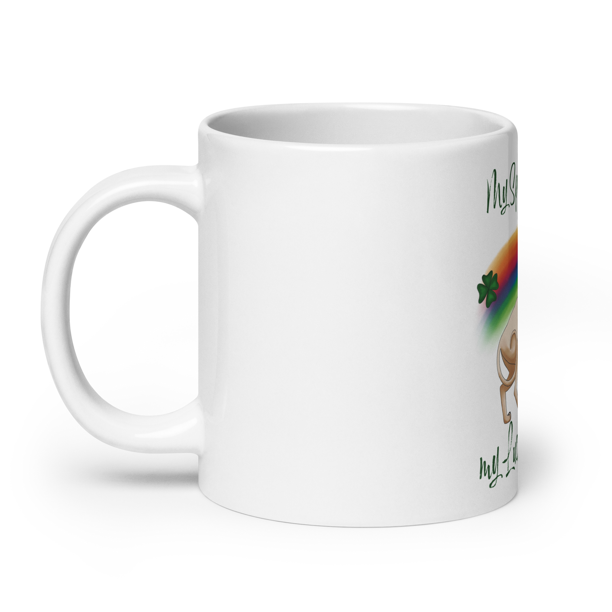 "MY SPHYNX IS MY LUCKY CHARM" COFFEE MUG