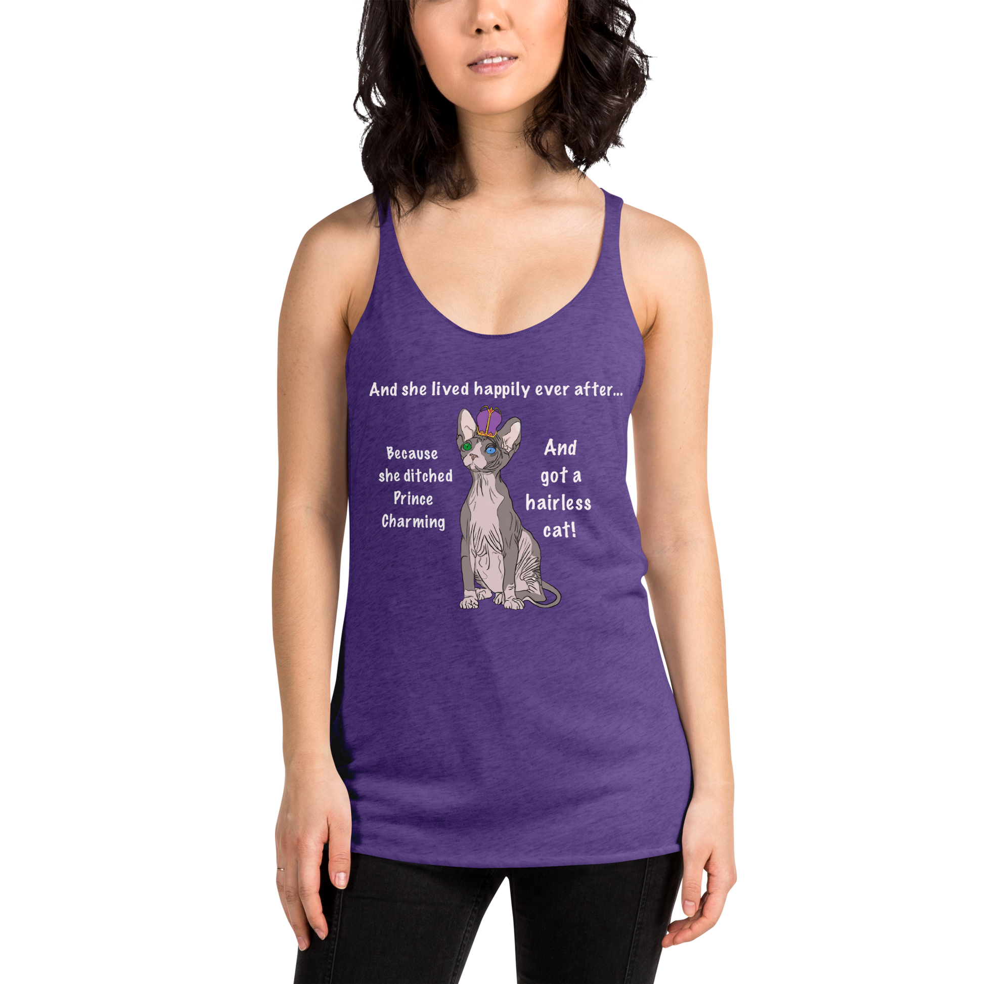 "DITCHED PRINCE CHARMING & GOT A SPHYNX" TANK