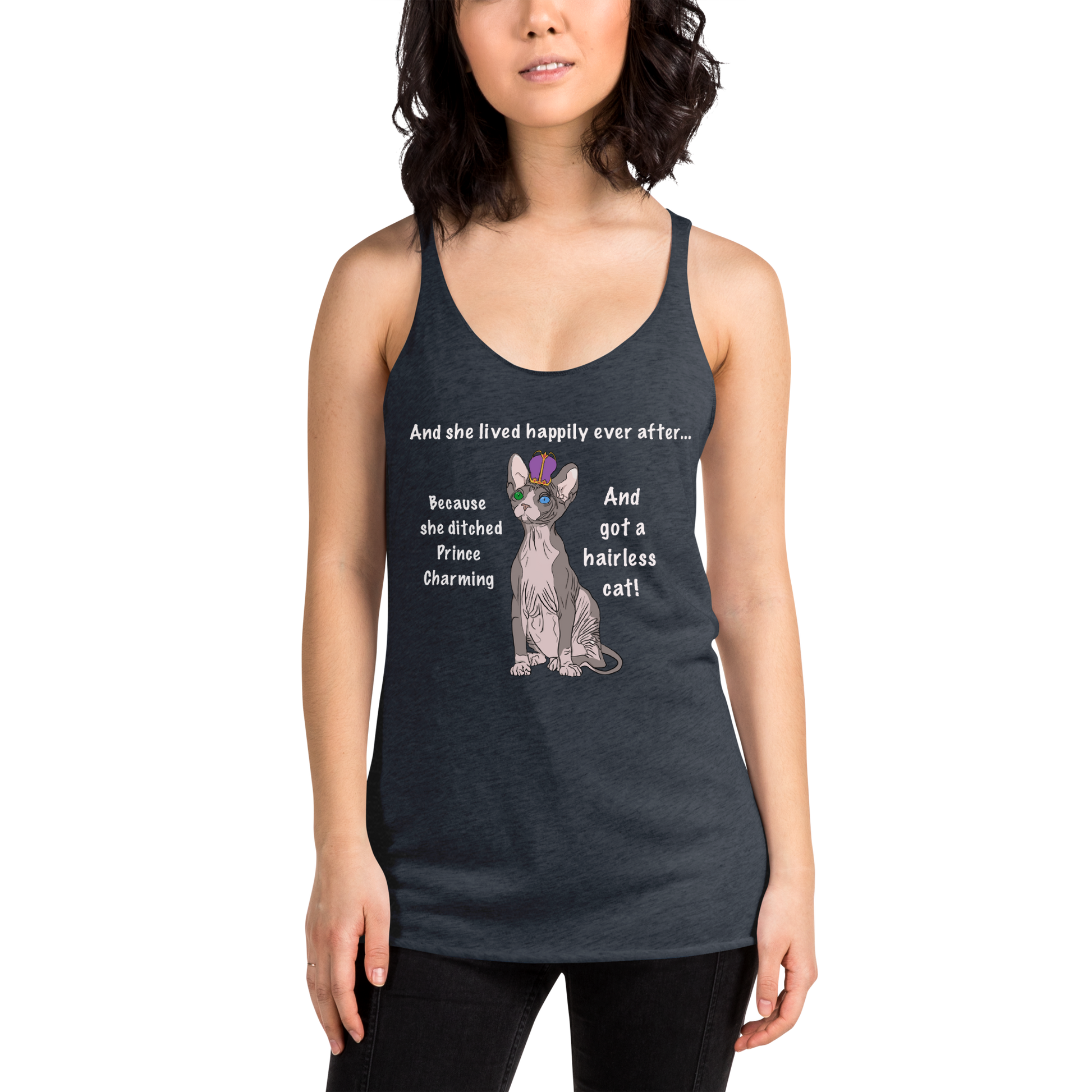 "DITCHED PRINCE CHARMING & GOT A SPHYNX" TANK